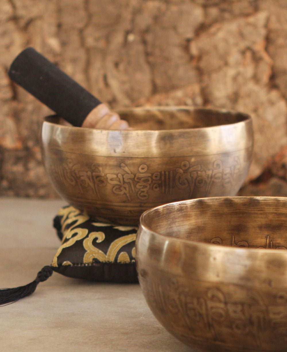 Handmade Meditation Bowl with Om Symbol -