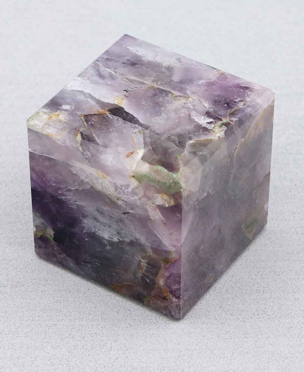 Healing Amethyst Gemstone Cube -