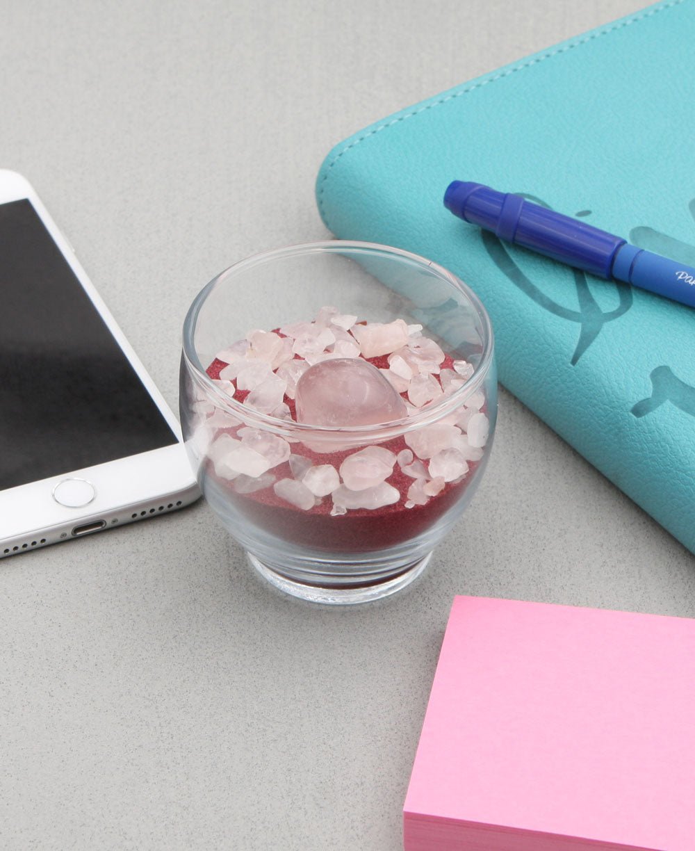 Healing Gemstone Desk Parfait - Amethyst