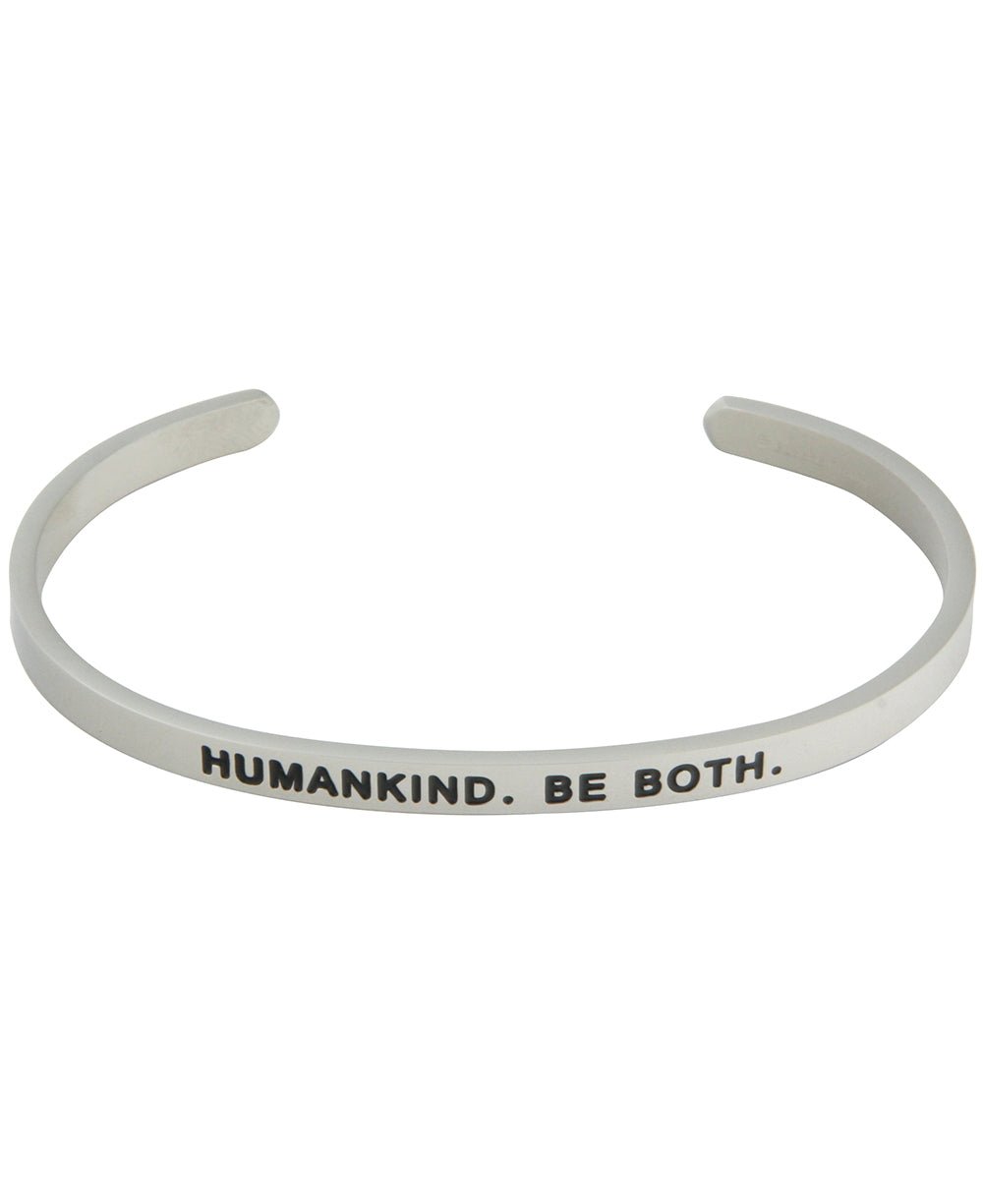 Humankind Inspirational Cuff Bracelet - Bracelets