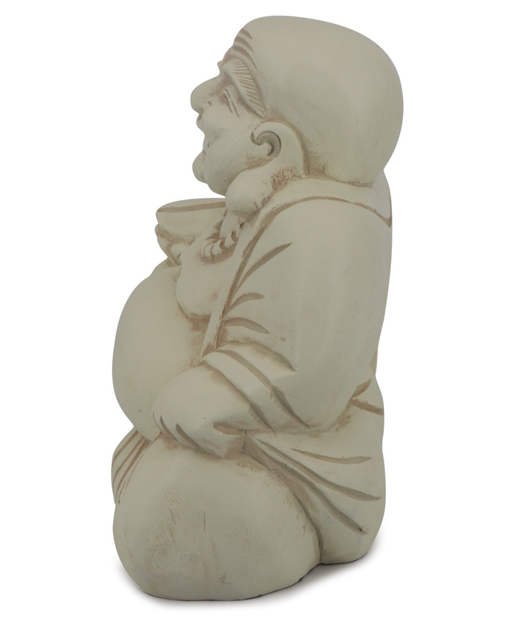 Indoor Outdoor Sitting Happy Buddha Statue - Sculptures & Statues