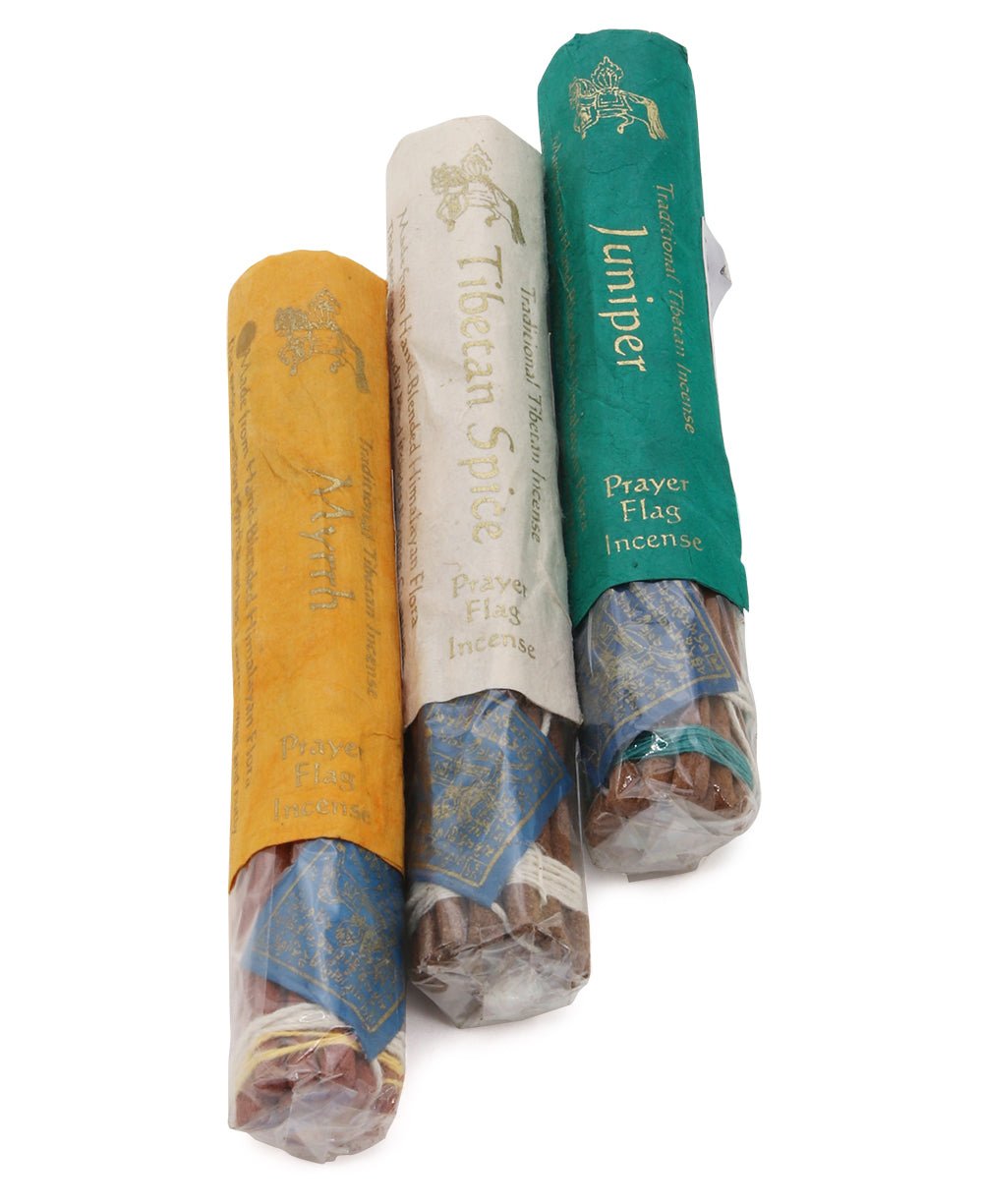 Juniper, Tibetan Spice, Myrrh Incense, Set of 3 - Incense