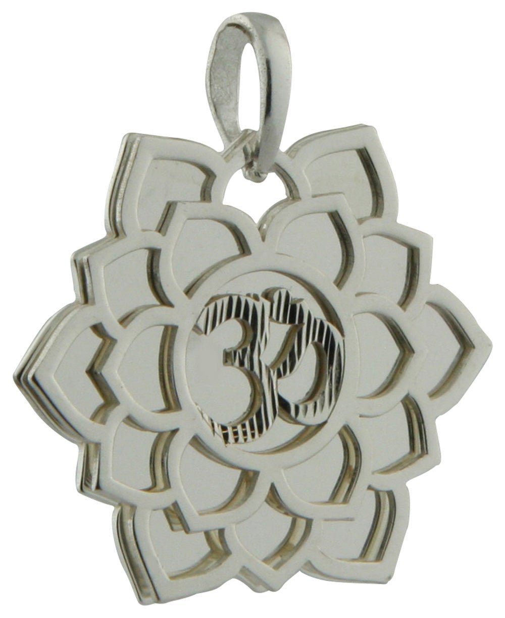 Layered Chakra Pendants in Sterling Silver - Charms & Pendants Crown Chakra