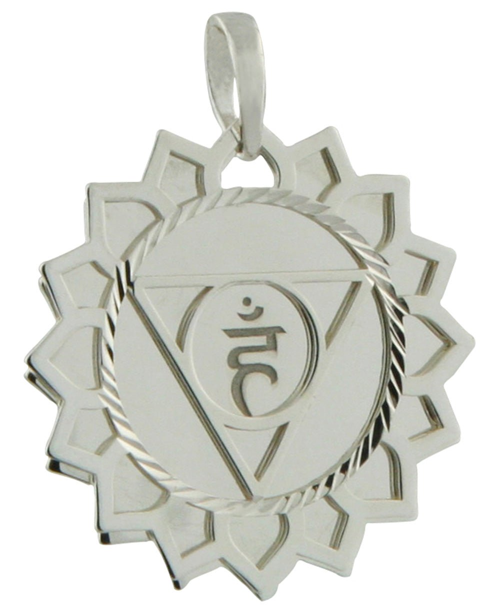 Layered Chakra Pendants in Sterling Silver - Charms & Pendants Throat Chakra
