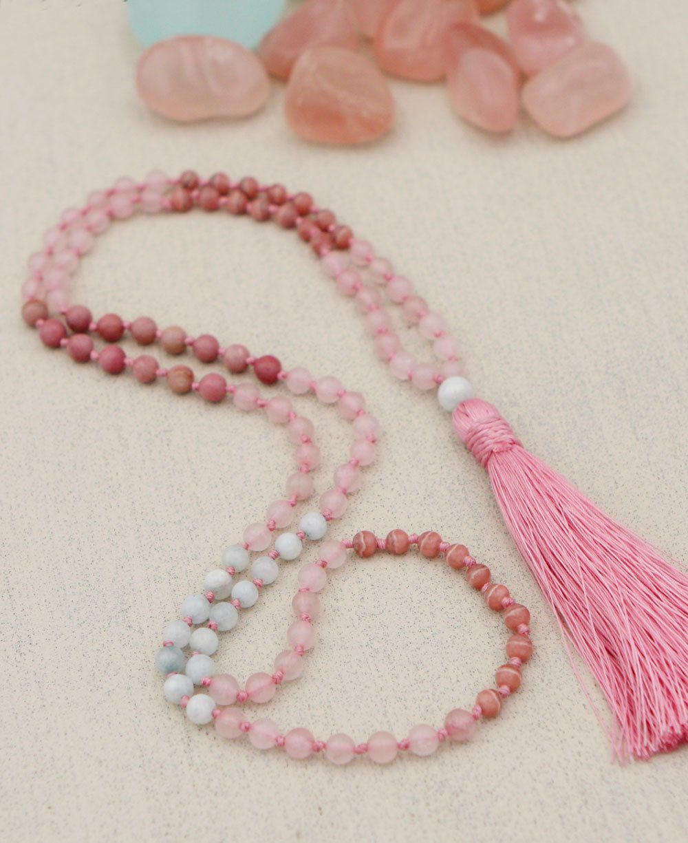 Loving Kindness Gemstone Energy Mala - Prayer Beads