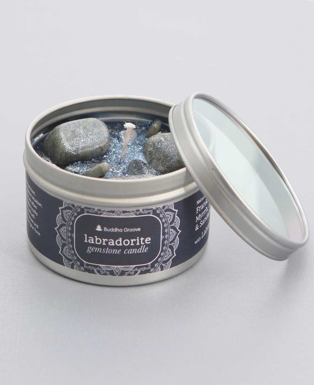 Magical Labradorite Gemstone Aromatherapy Candle - Candles