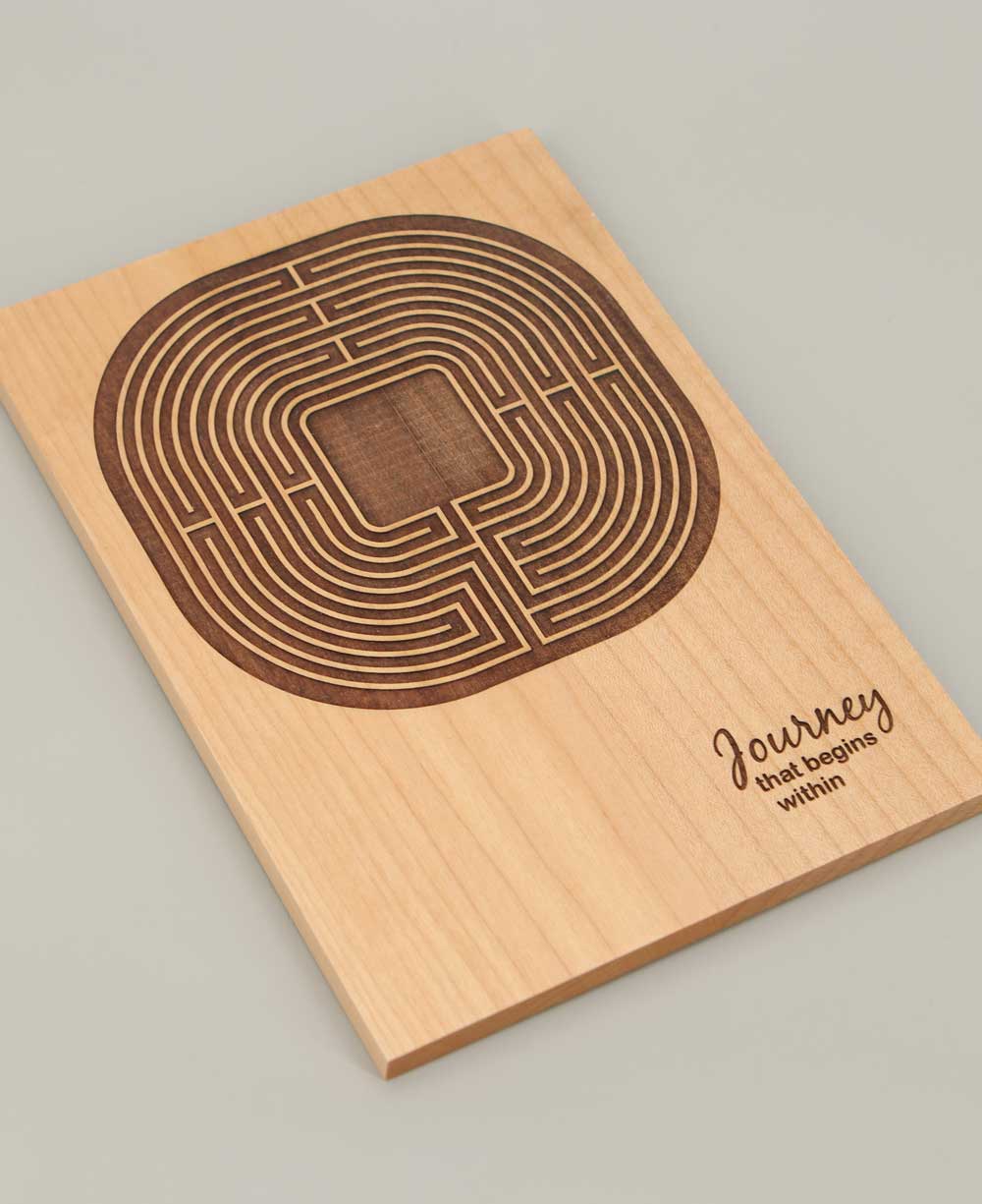 Maple Wood Square Meditation Labyrinth - Home & Garden