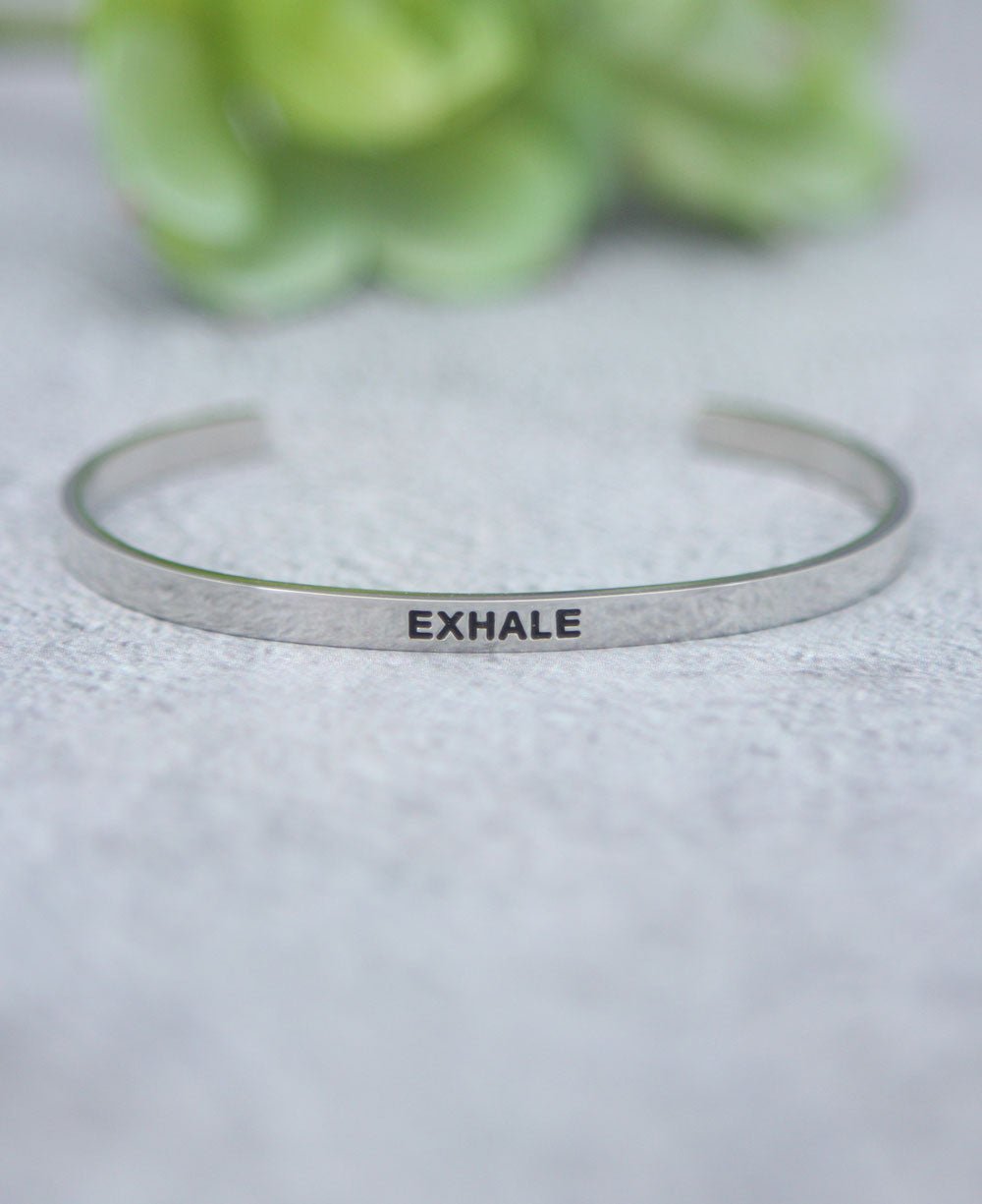 Meditational Cuff Bracelet, Exhale - Bracelets