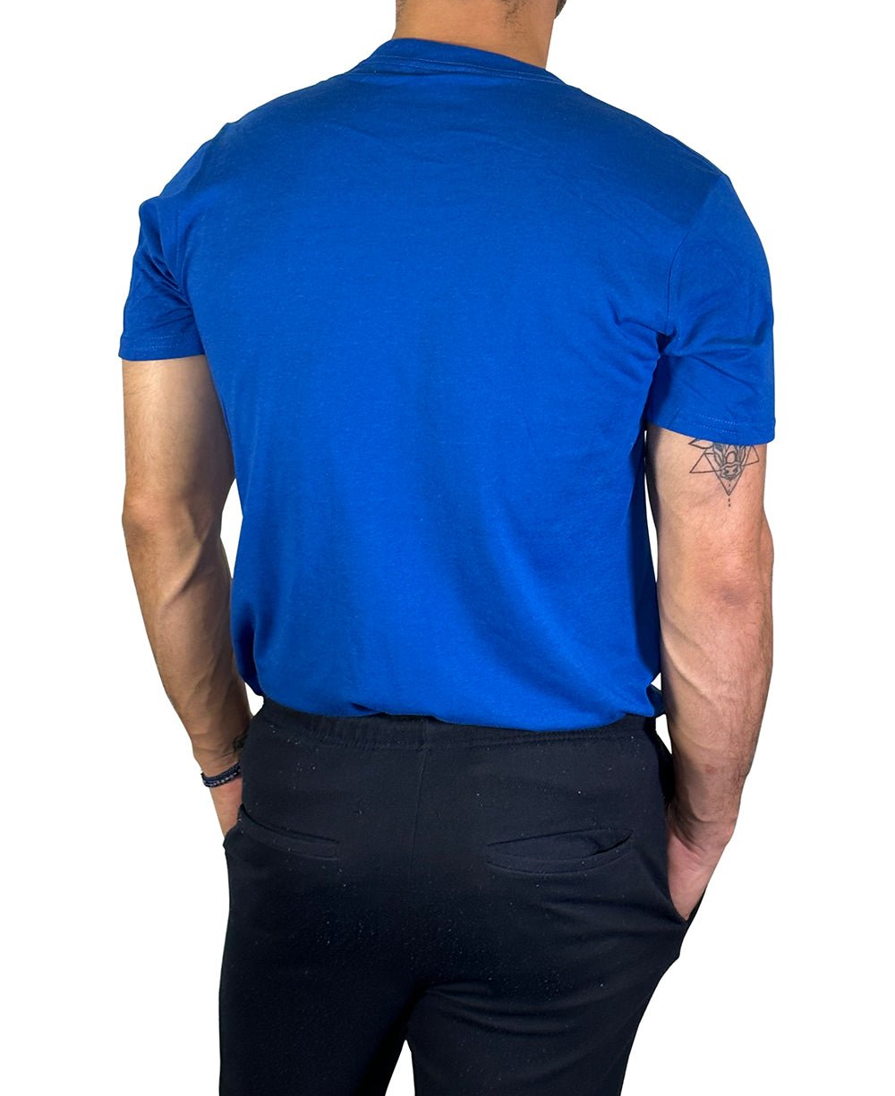 Men’s Karma Organic Cotton And Bamboo Blue T-Shirt, Made in USA - Shirts & Tops S