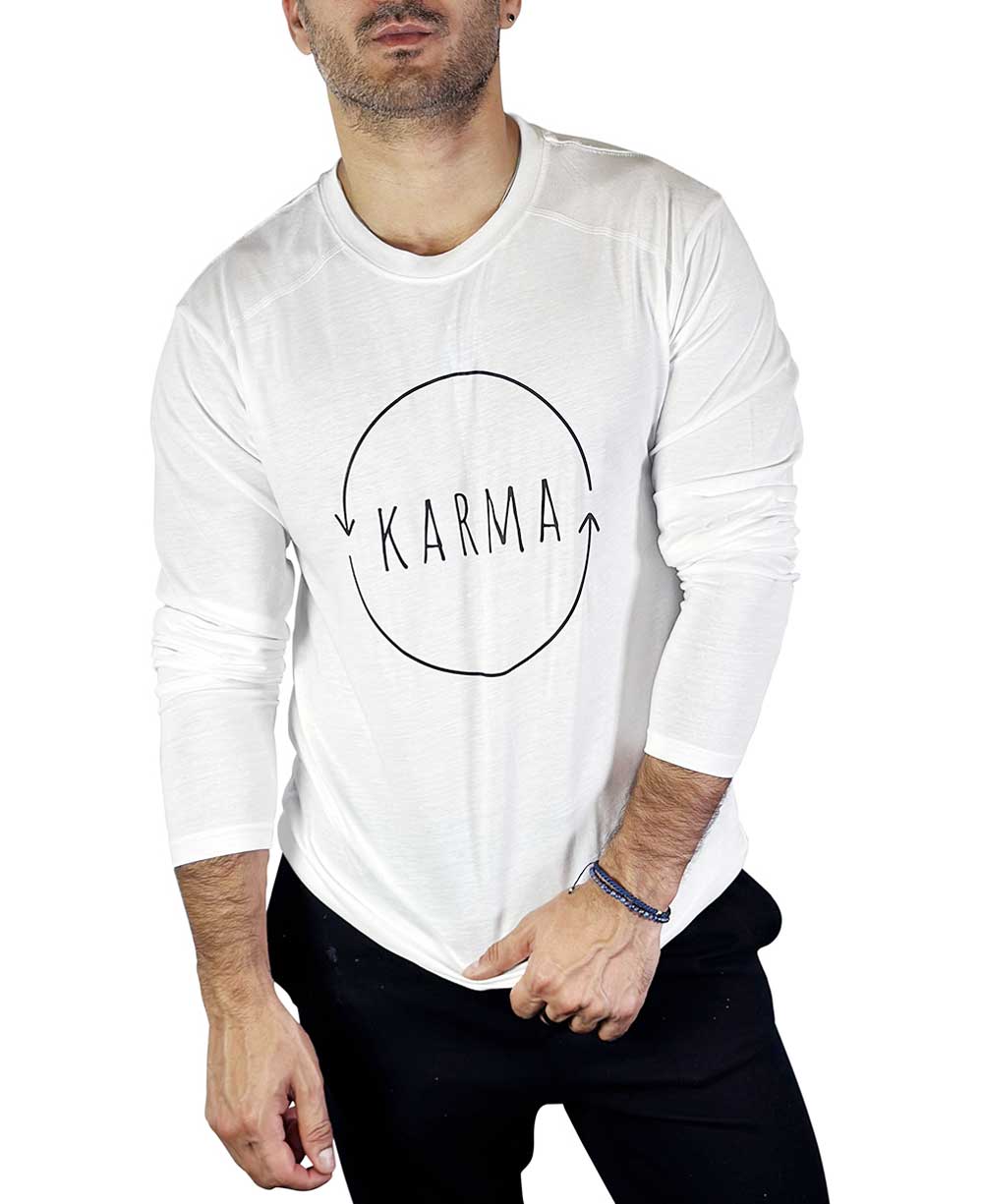 Men’s Karma Recycled Bottles Long Sleeves Tee - Shirts & Tops S