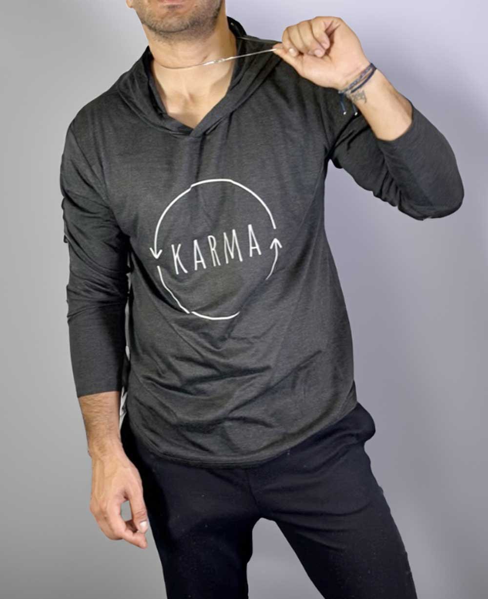 Men's Lightweight Karma Long Sleeve Hoodie - Shirts & Tops S