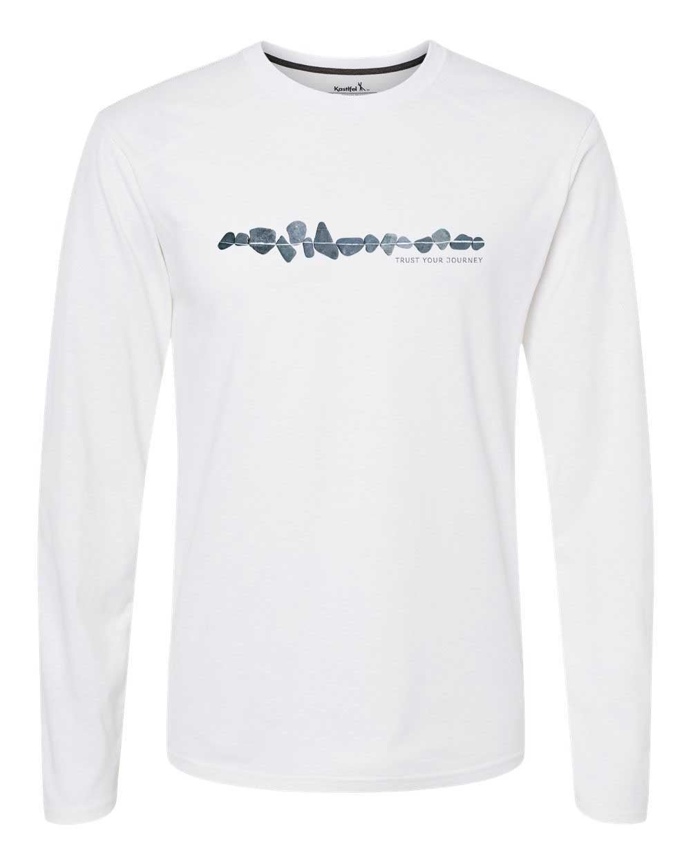 Men’s Trust Your Journey Recycled Bottles Long Sleeves Tee - Shirts & Tops S