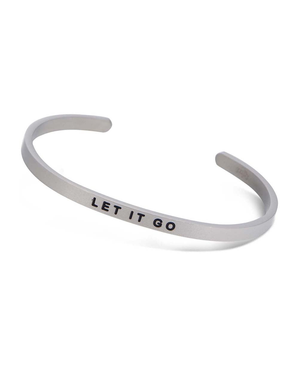 Mindful Cuff Bracelet, Let It Go - Bracelets