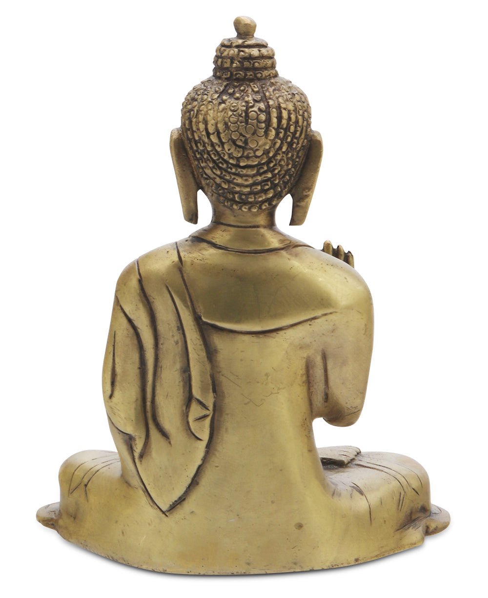 Minimalist Brass Buddha Statue - Sculptures & Statues