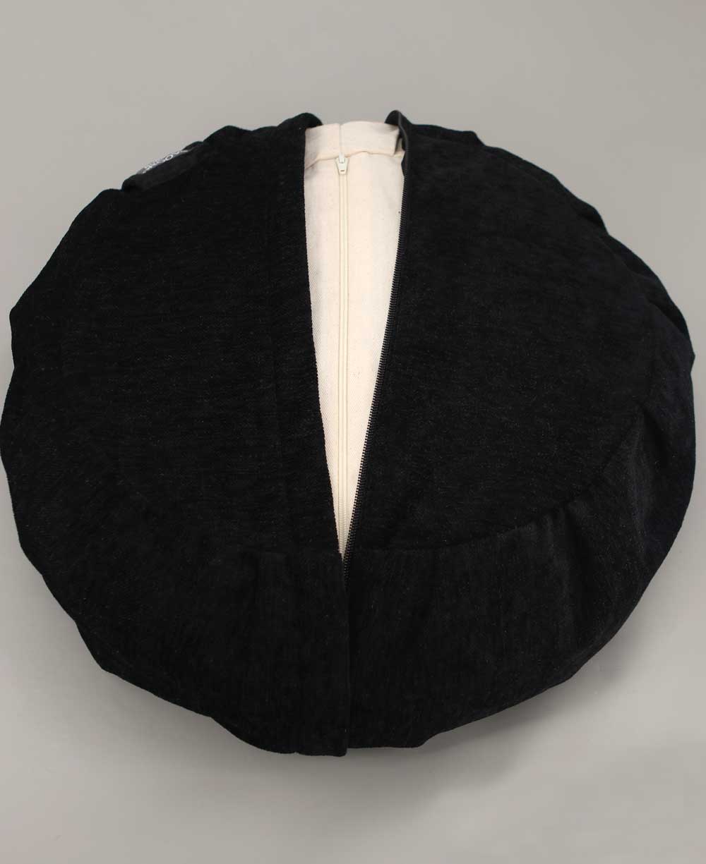 Moon Phase Black Zafu Meditation Cushion - Massage Cushions