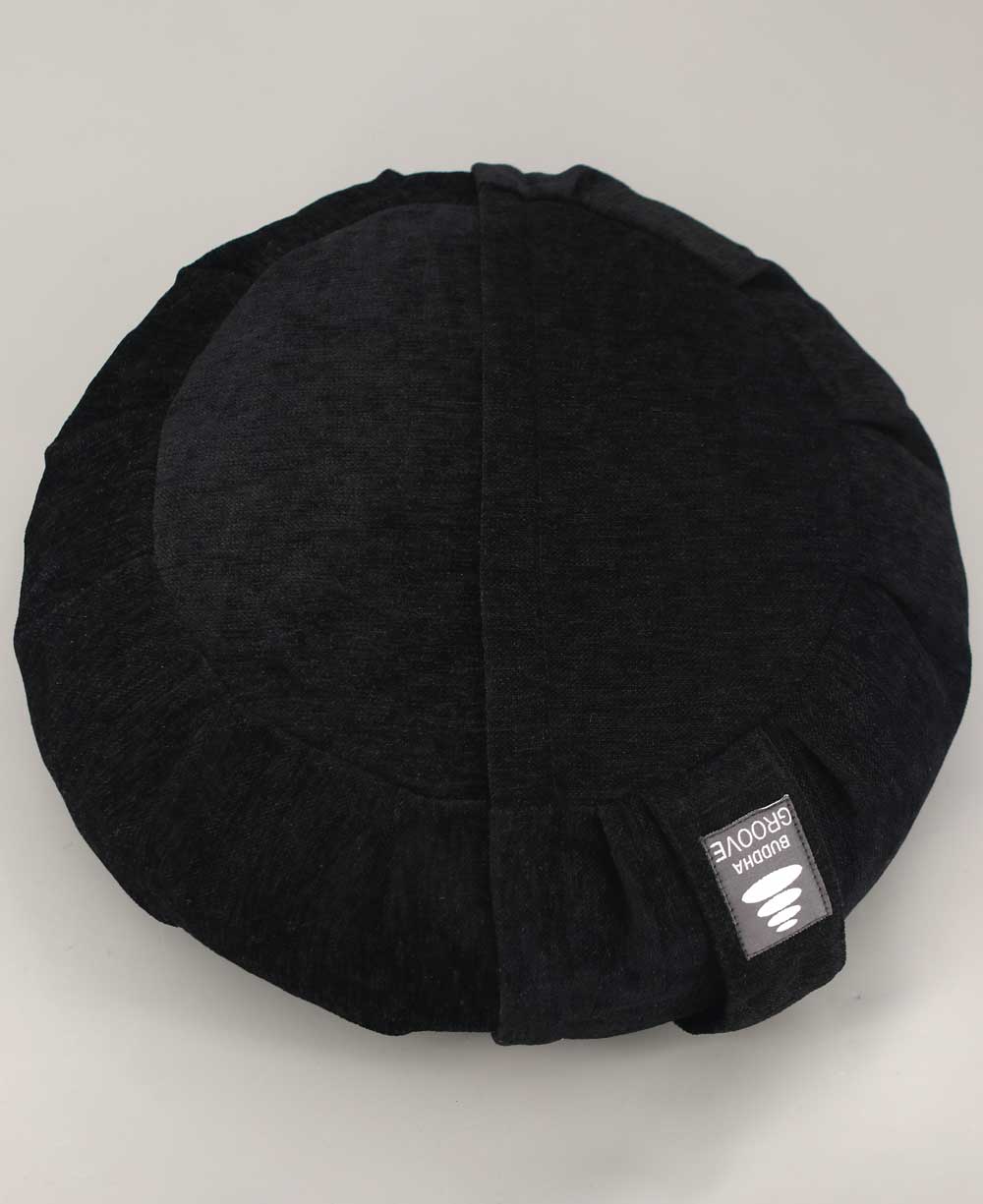 Moon Phase Black Zafu Meditation Cushion - Massage Cushions