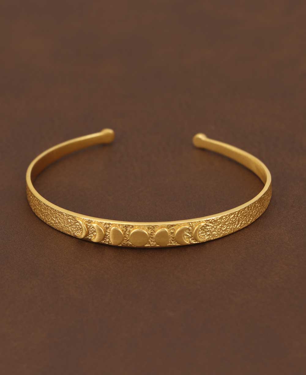Moon Phase Trust Your Journey Gold Plated Adjustable Bracelet - Bracelets