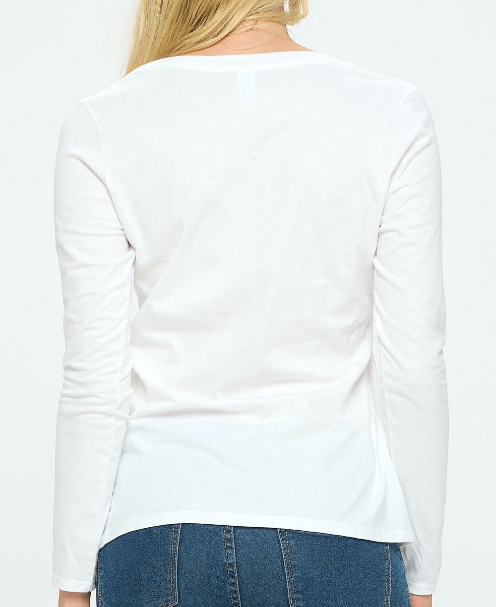 No Mud No Lotus T-Shirt in White - Shirts & Tops S