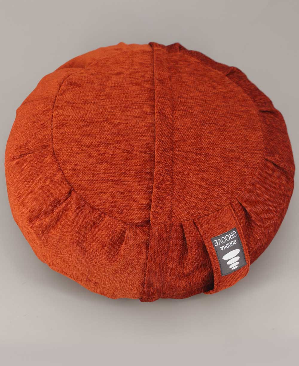 Rust Be Here Now Zafu Chenille Meditation Cushion - Massage Cushions