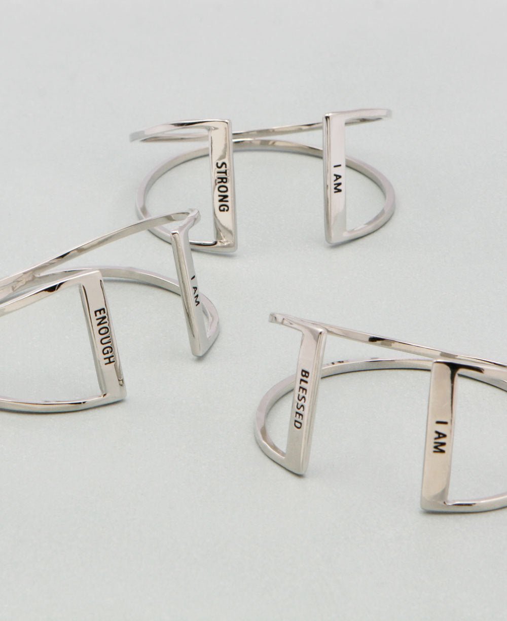 Secret I Am Affirmation Cuff Bracelets - Bracelets I Am Strong