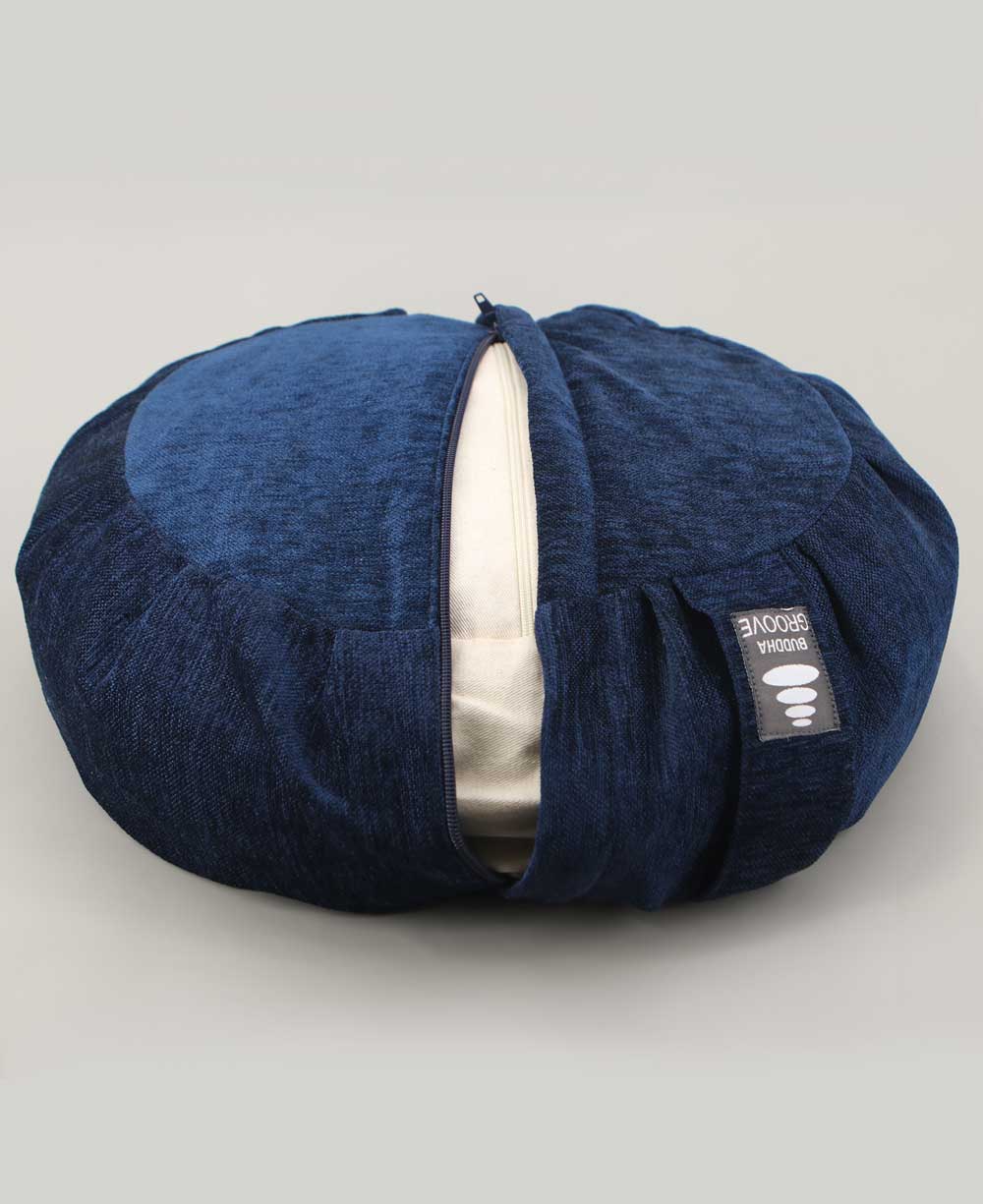 Seven Circles Labyrinth Design Zafu Meditation Cushion - Massage Cushions