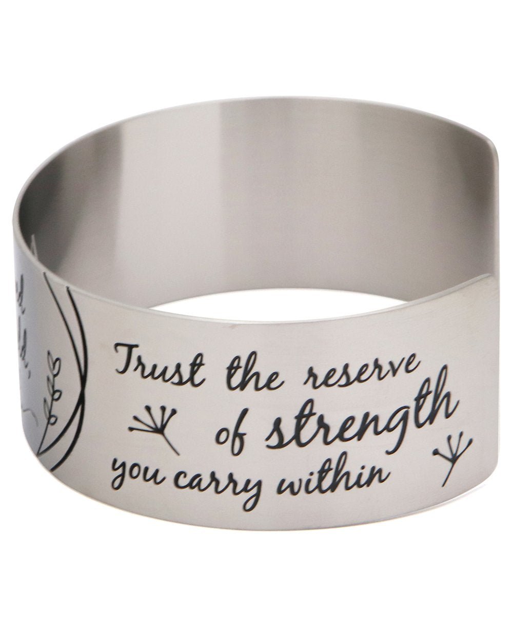 She Believed She Could, So She Did Inspirational Cuff Bracelet - Bracelets