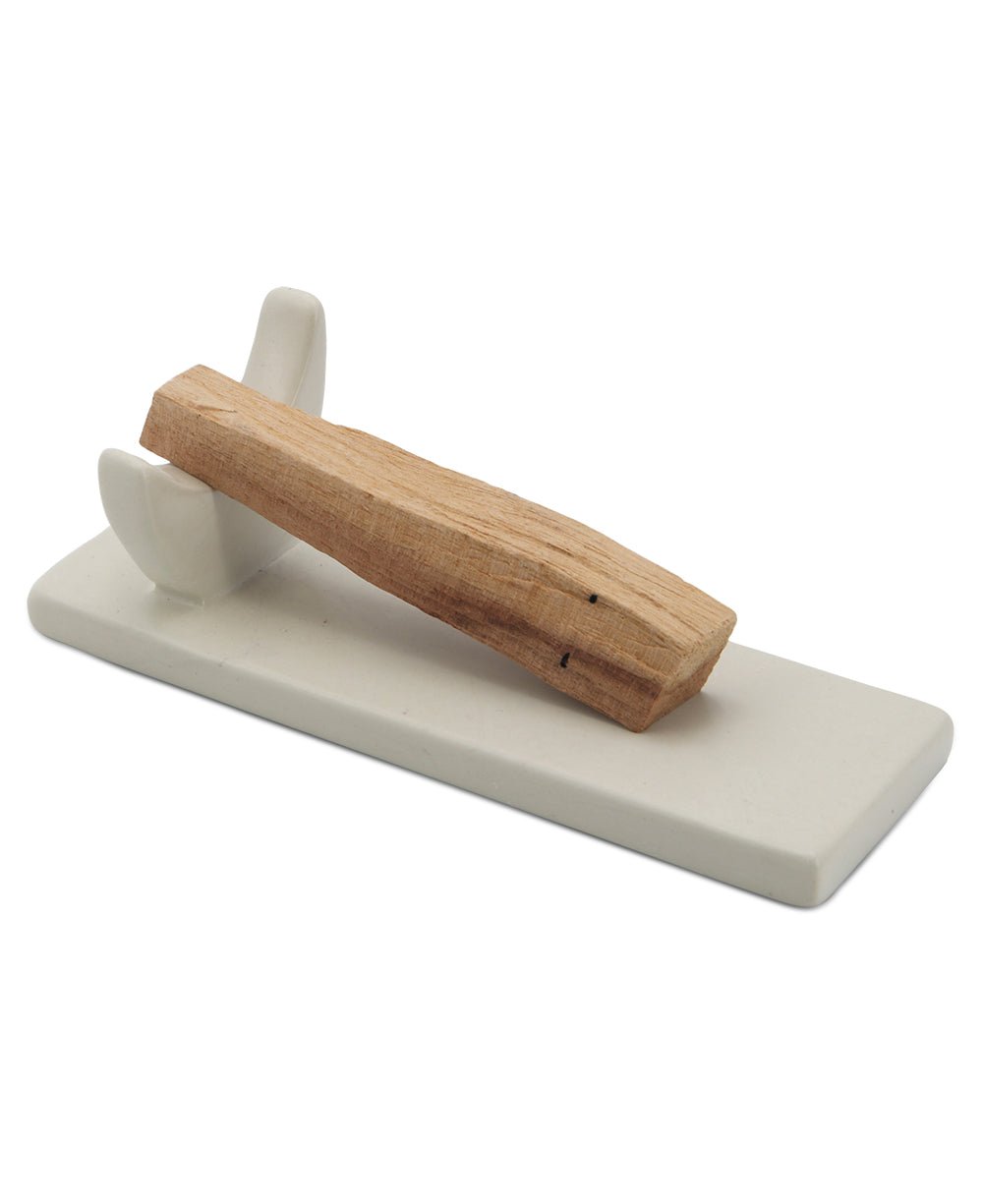 Soapstone Holder With Palo Santo And Chakra Sage - Incense Holders - -