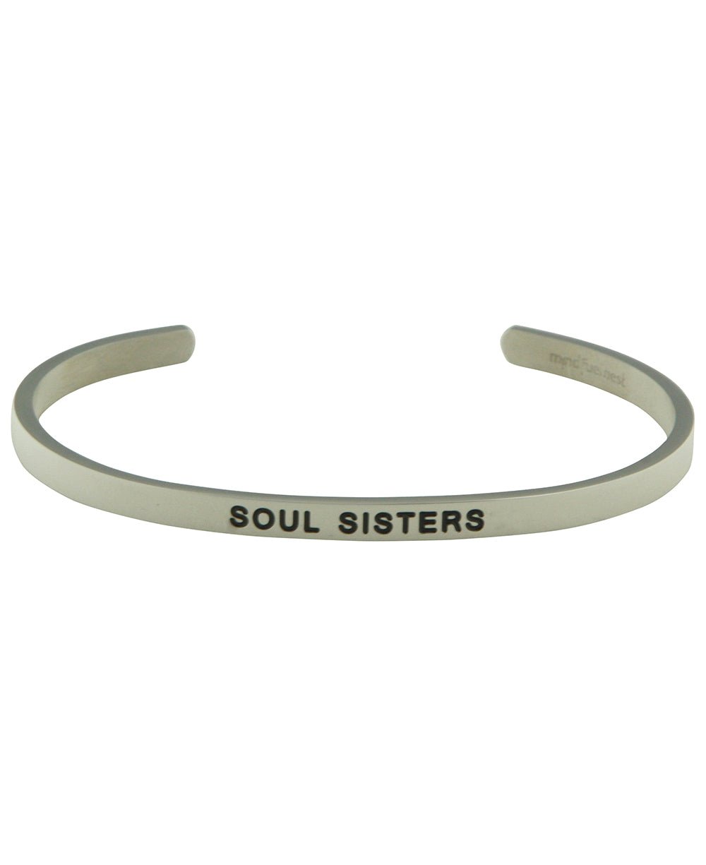 Soul Sisters Relationship Cuff Bracelet - Bracelets Silver