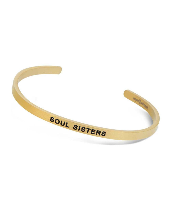 Soul Sisters Relationship Cuff Bracelet - Bracelets Silver