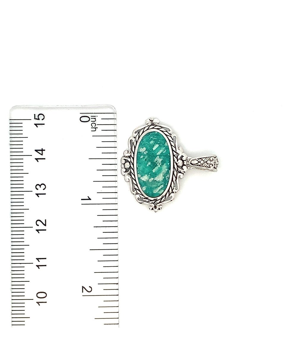 Sterling Silver Amazonite Pendant - Charms & Pendants