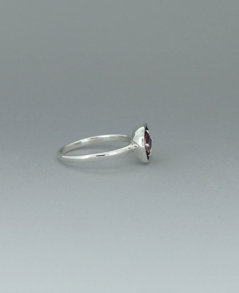 Sterling Silver Pink Tourmaline Ring - Rings 6