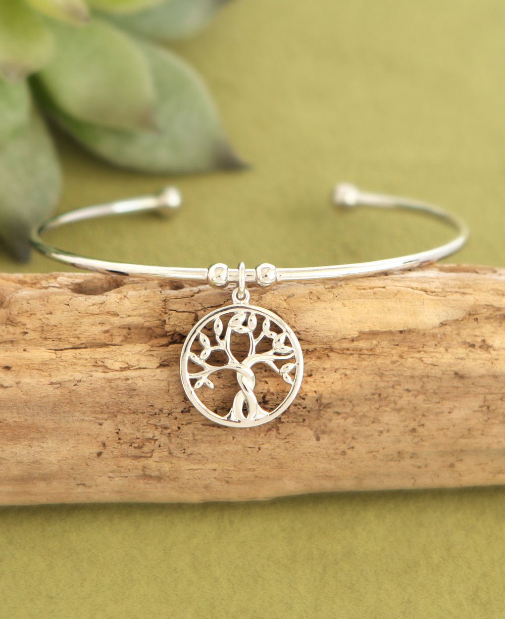 Sterling Silver Premium Tree of Life Charm Bracelet - Bracelets
