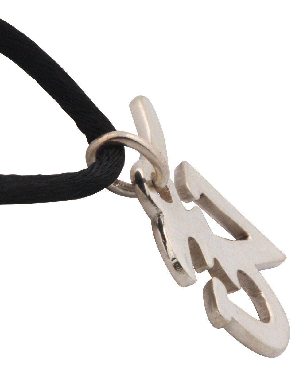 Sterling Silver Tibetan Om Pendant, Nepal - Charms & Pendants