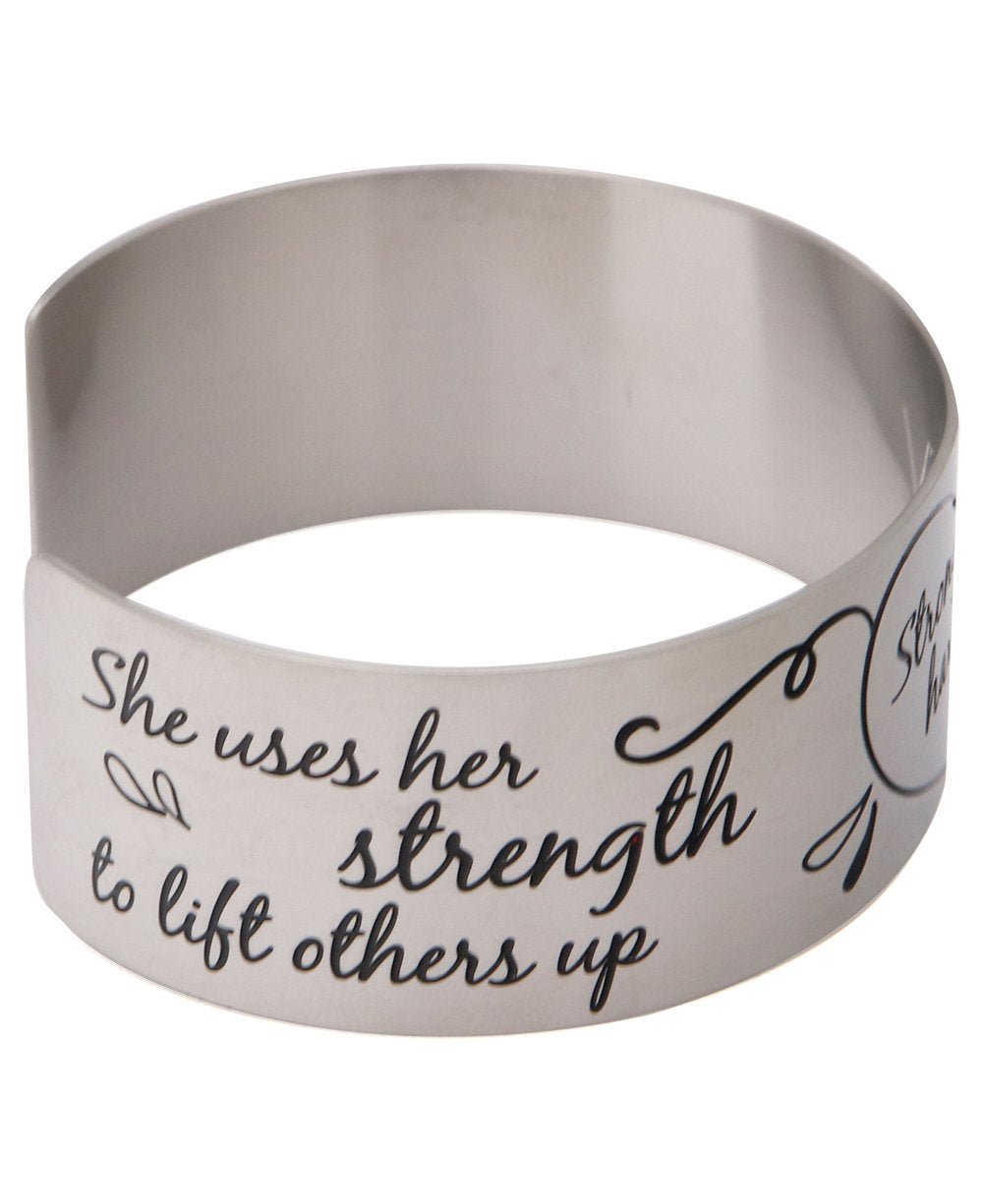 Strongest Souls Have Softest Hearts Inspirational Cuff Bracelet - Bracelets