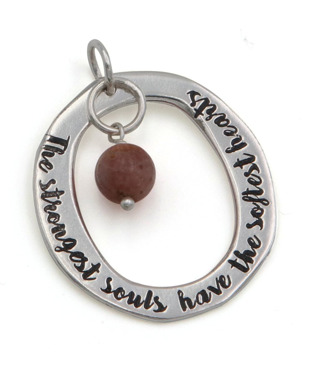 The Strongest Souls Have The Softest Hearts Pendant - Charms & Pendants