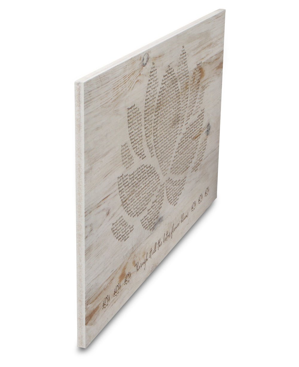 Through It All The Lotus Flower Blooms Wall Panel -