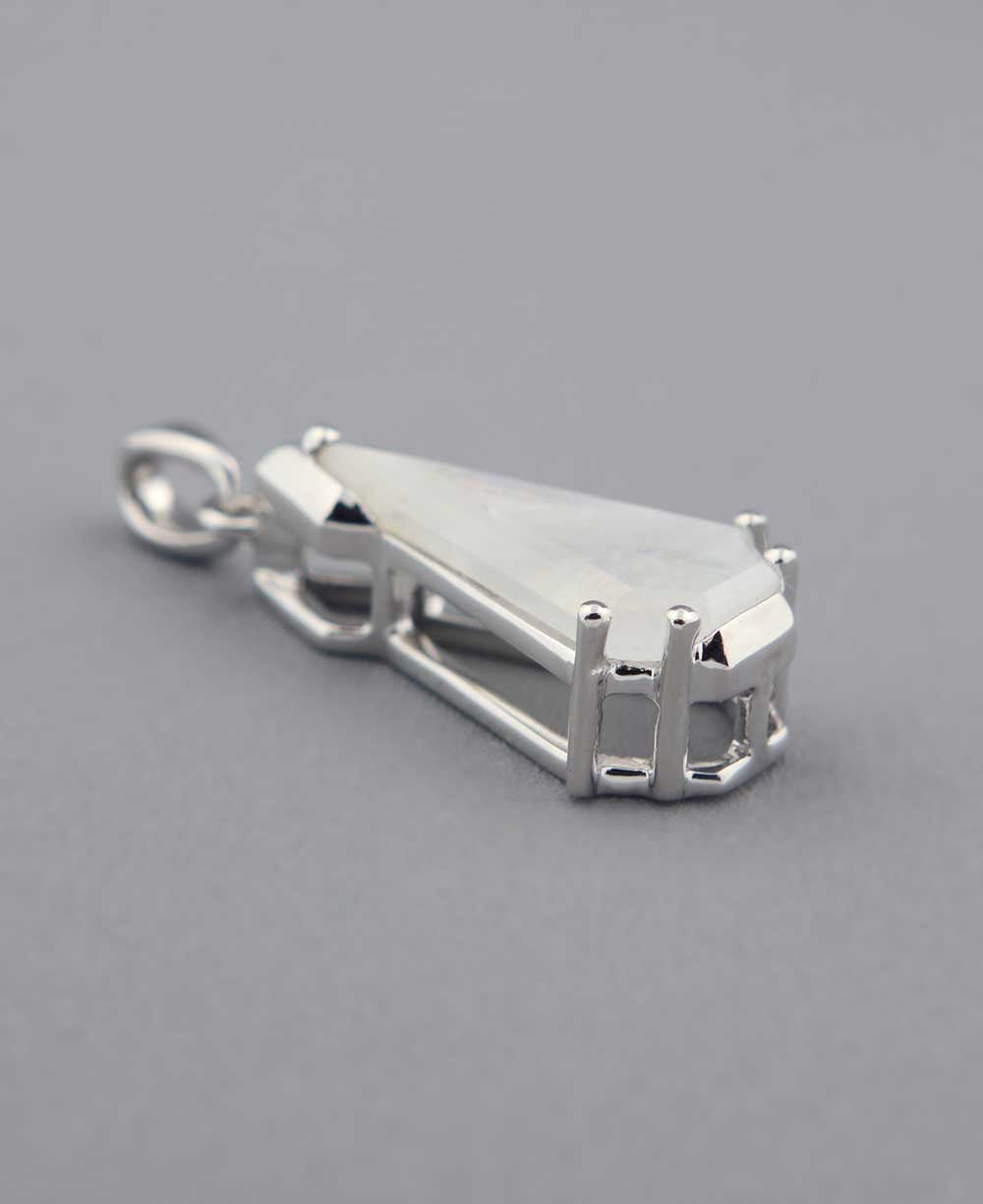 Tower of Tranquility Rainbow Moonstone Pendant - Charms & Pendants