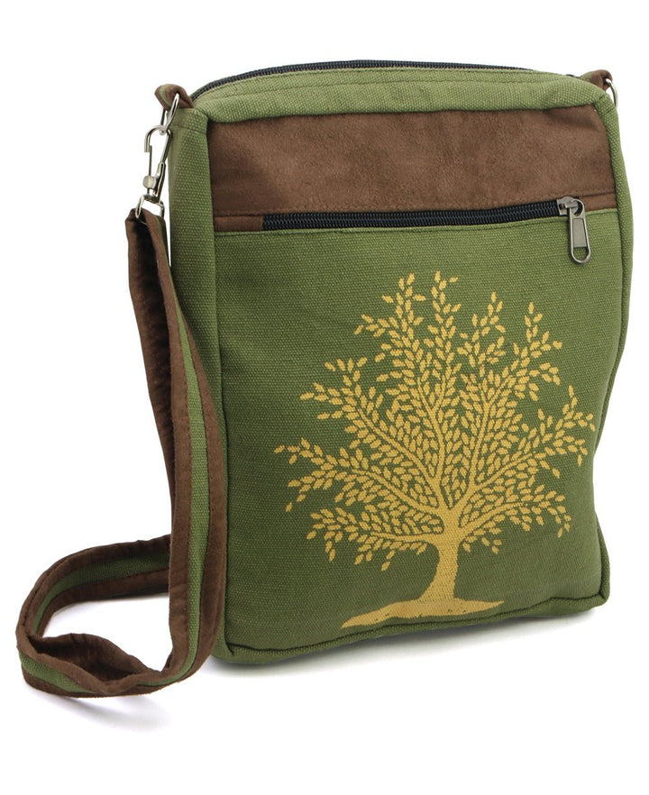 Tree of Life Crossbody Bag - Handbags Green
