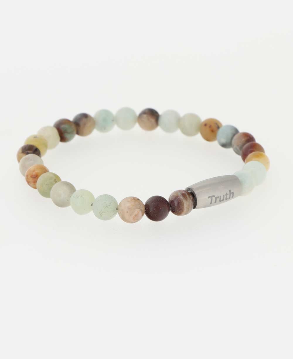 Truth Amazonite Gemstone Bracelet - Bracelets 7"