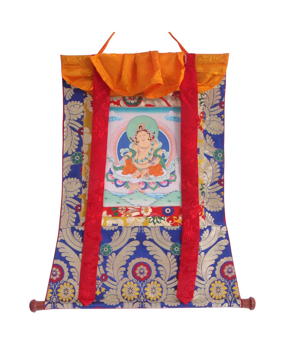 Vaisravana Tibetan Thangka, Made in Nepal -