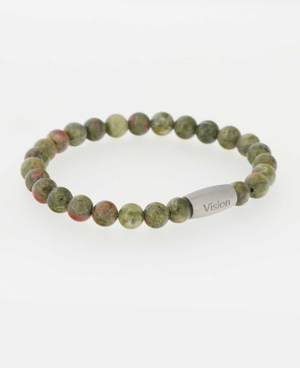 Vision Unakite Gemstone Bracelet - Bracelets 7"