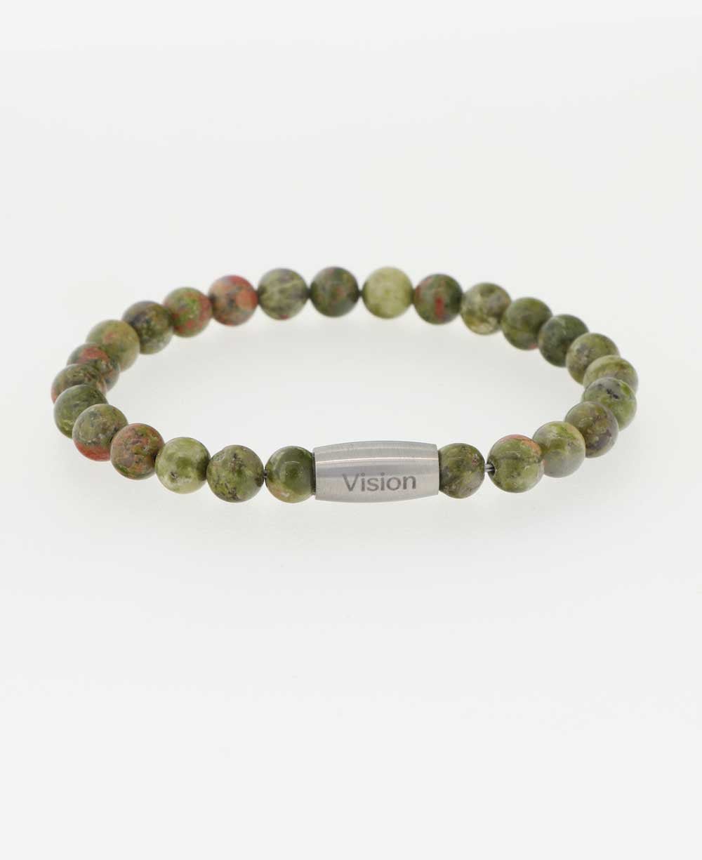 Vision Unakite Gemstone Bracelet - Bracelets 7"