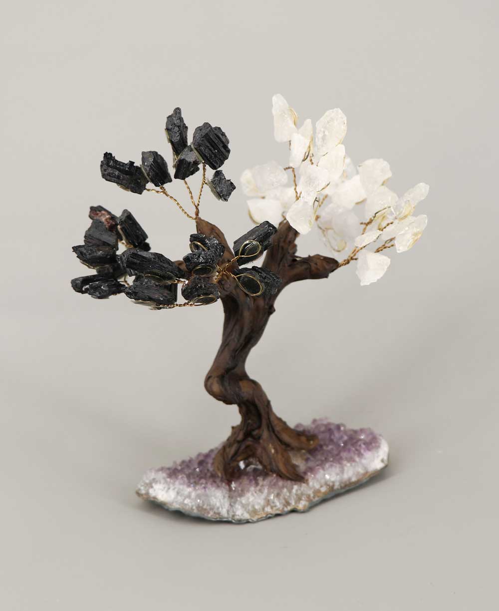 Yin Yang Gemstone Bonsai Tree for Balance - Sculptures & Statues