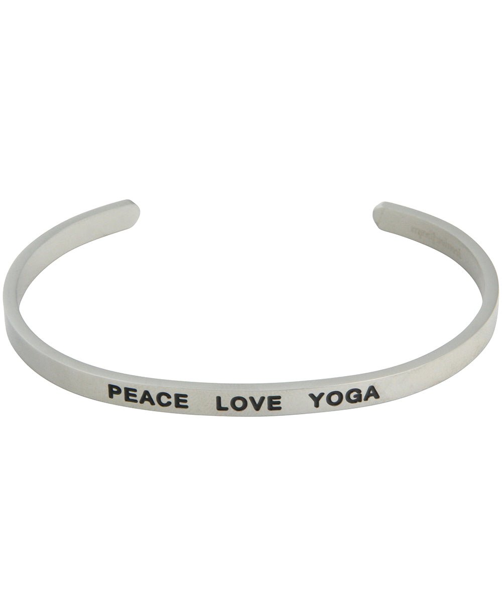 Yoga Love Stackable Cuff Bracelet - Bracelets I Love Yoga
