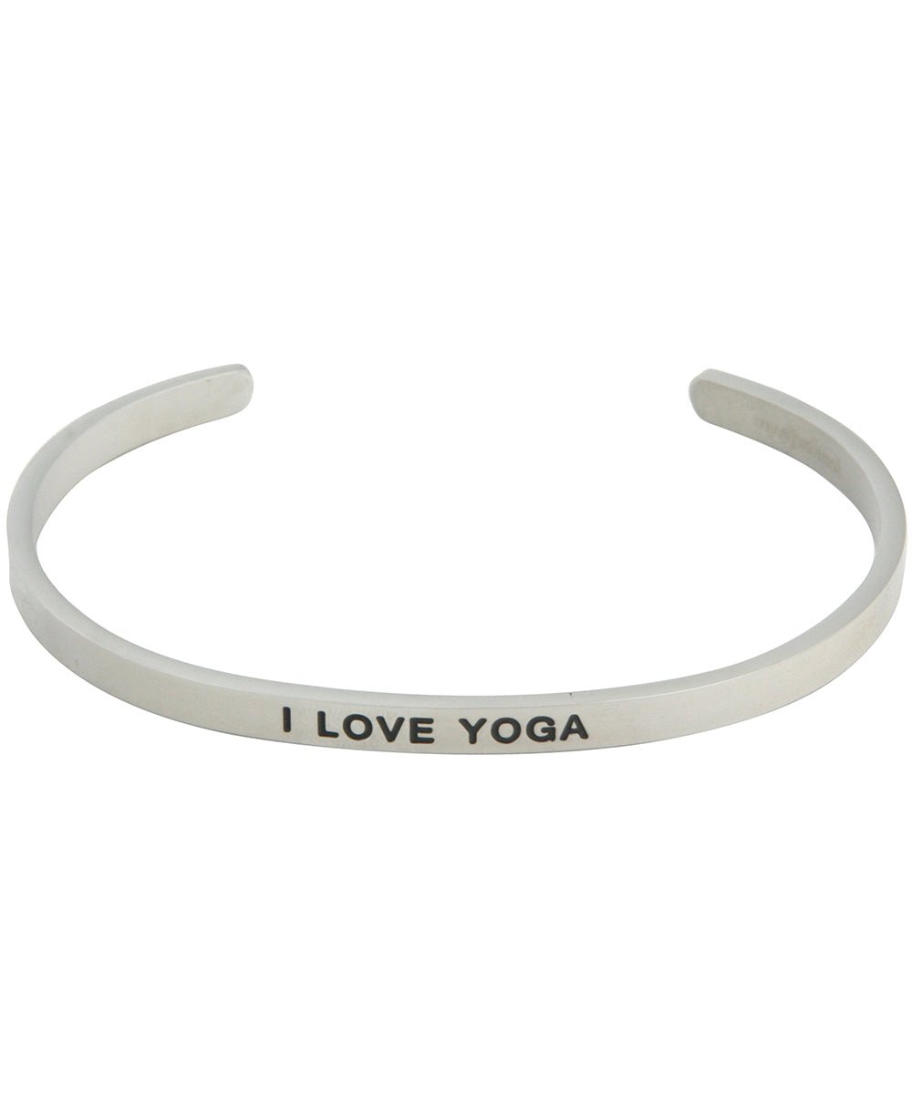 Yoga Love Stackable Cuff Bracelet - Bracelets I Love Yoga