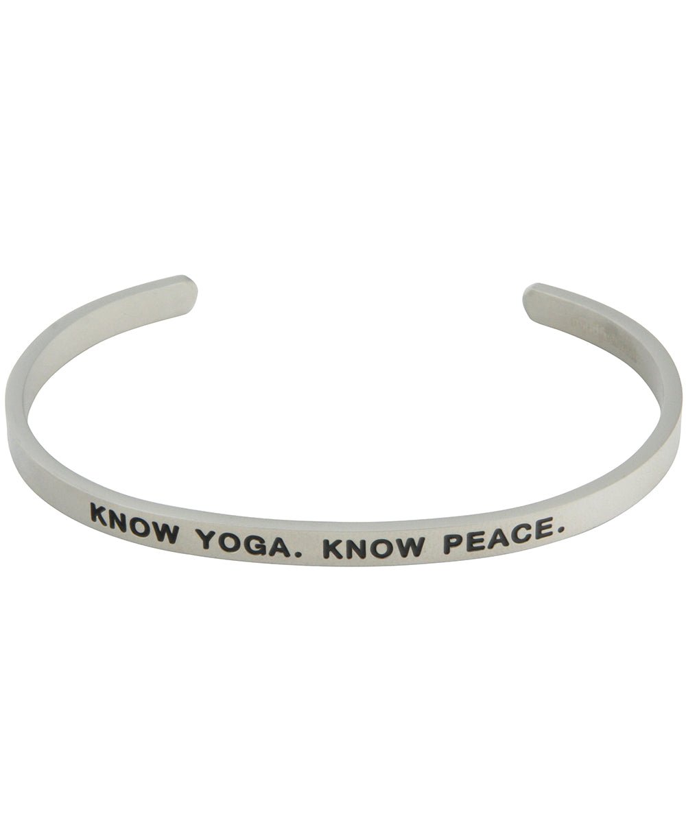 Yoga Love Stackable Cuff Bracelet - Bracelets I Love Yoga