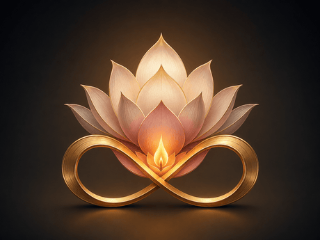 Lotus, Flame, and Infinity: Symbols of Growth and Inner Light - Buddha Groove