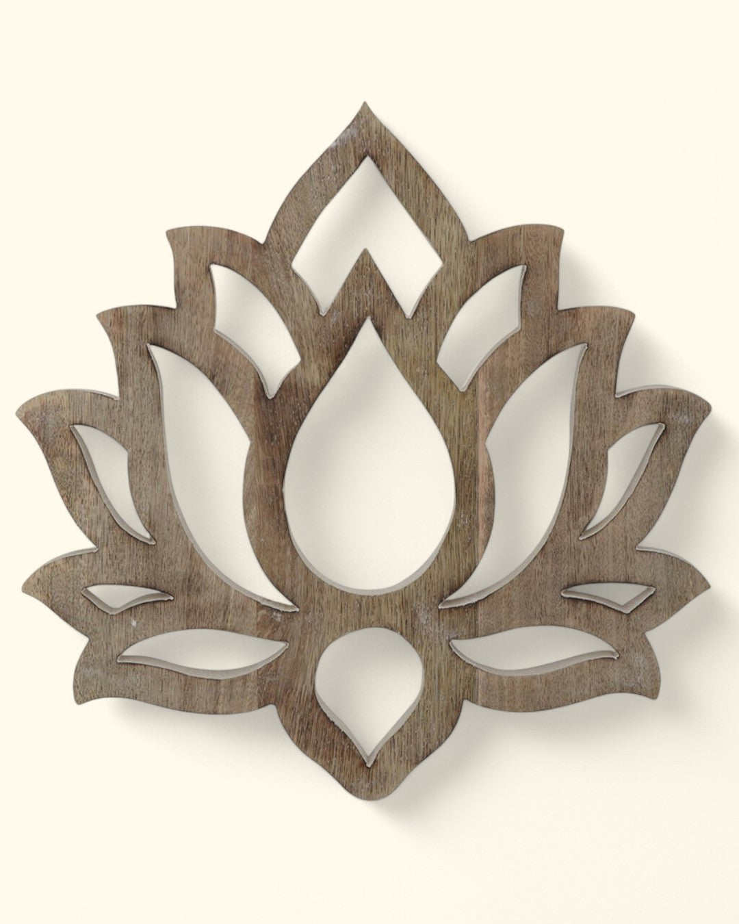Fairtrade and Hand-Carved Lotus Wood Wall Hanging - Posters, Prints, & Visual Artwork