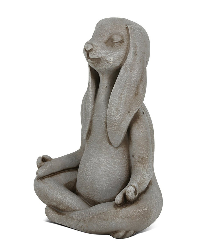 Adorable Small Meditating Bunny Statue - Sculptures & Statues