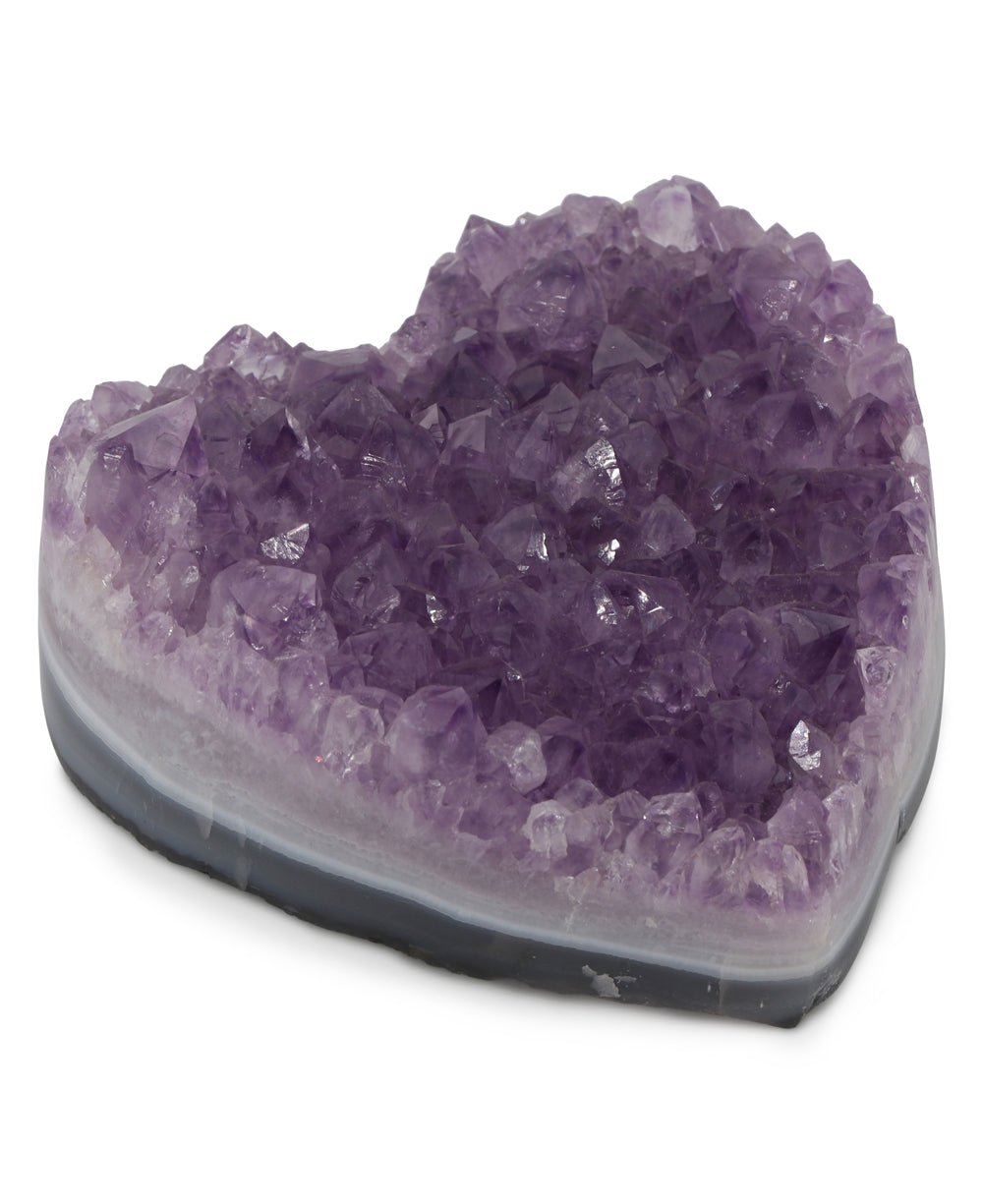 Amethyst Gemstone Heart and Specimen - 